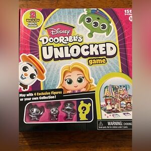 Disney Doorables Unlocked Game With 4 Exclusive Figures - Brand New And Sealed